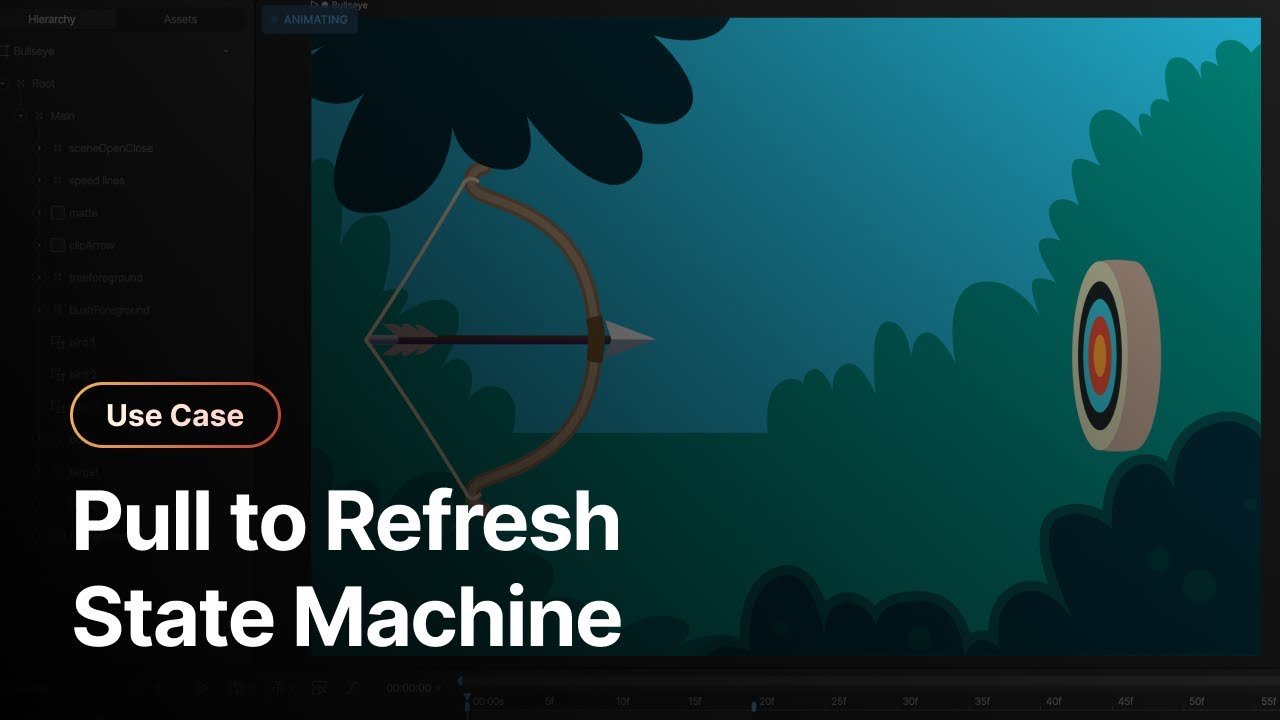 Make An Interactive Pull To Refresh With Rive S State Machine Youtube