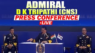 LIVE: Navy Chief Admiral Dinesh K Tripathi Press Conference | Navy Day |Nuclear submarine | PLA Navy