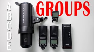 Godox \u0026 Flash GROUPS | Understanding how to use them