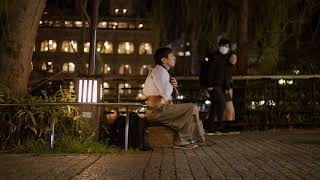 Relaxing Kyoto street sound with music/音楽と京都の町の夜