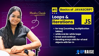 JavaScript Loops & Iterations Explained | for, while, do‑while, break & continue |JS Basics Tutorial