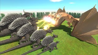 Which level of Anguirus can defeat King Ghidorah ?