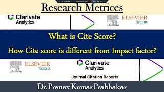 What is Cite Score How Cite score is different from Impact factor #ResearchMetrics
