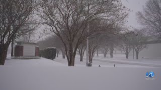 Snow continues to fall in Portsmouth