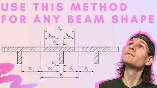 Reinforced Concrete T Beam Design Example using ACI 318 | Neutral Axis in Web | PE Exam Prep
