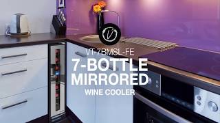 7-Bottle Mirrored Wine Cooler