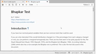 Python - Bhapkar test