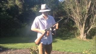 Thompson Tommy Gun Airsoft AEG Rifle Review and Shooting