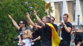 Empfang der Fußball-Weltmeister 2014 auf der Fanmeile in Berlin
