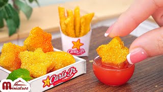 So Delicious Miniature Star Chicken Nuggets | ASMR Cooking Mini Food