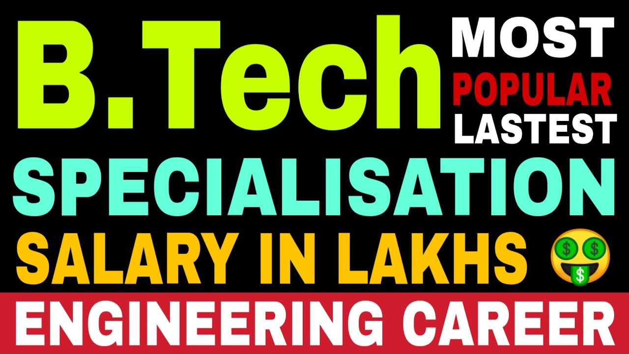 B.Tech Most Popular Specialization In India || B.Tech Branches With ...