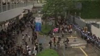 HK police brace for protest showdown; morning shots