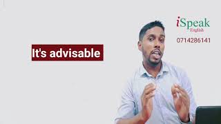 It’s advisable to  - යමක් කරන ඒක නුවණට හුරුයි