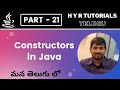 P21 - Constructors in Java | Core Java | Java Programming |