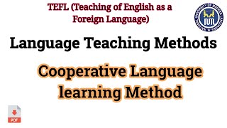 Cooperative Language Learning | Cooperative language Teaching Method