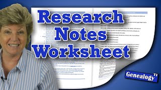 How to Create a Genealogy Research Notes (Worksheet) in MS Word