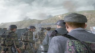 Call of Duty 2 - German Marines Scale the Cliffs of Dover (German D-Day)
