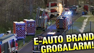 OSTSEE - LKW mit Feuerwehr E-Autos in Brand Großalarm!