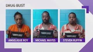 Three arrested in connection to drugs found during Chambers County traffic stops