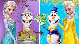 From Broke to Rich: Olaf's Family / 35 Frozen Hacks and Crafts