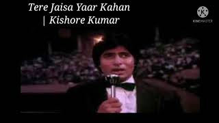 Tere Jaisa Yaar Kahan | Kishore Kumar | Yaarana 1981 Songs | Amitabh Bachchanviews