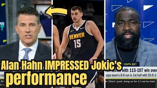 Alan Hahn Lauds Jokic's Stellar Display as Nuggets Triumph over T-Wolves in Game 4