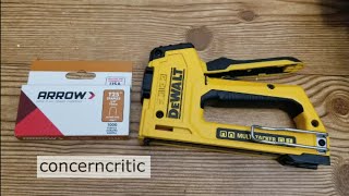 Using DeWalt Multi-Tacker Staple Gun