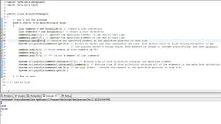 Java tutorial in Eclipse - ArrayList example 2 (with lots of comments)