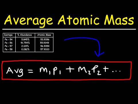 How do you calculate the average mass of an element?