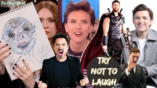 Avengers 4: Endgame Cast Play Funny Games - Try Not To Laugh