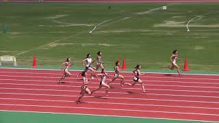 2018京都高校陸上　市内ブロック予選　女子200m2組