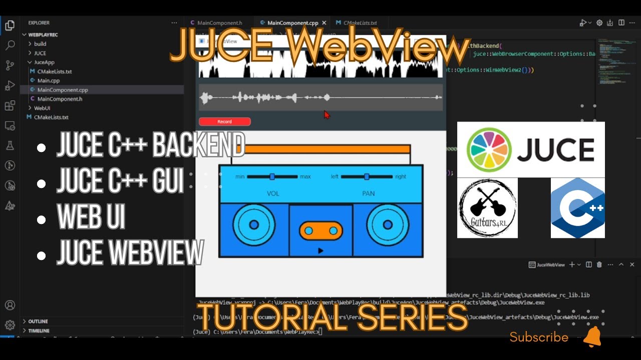 Juce Webview Tutorial Juce Webview Setup For Windows Youtube