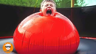 FUNNY BABY Crying in Trouble with Giant Balloons - Funny Baby Videos | Just Funniest