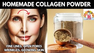 100 % Natural Homemade powerful Collagen-Boosting Powder for looking 10 years Younger| Natural Botox