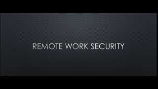 11 - remote working