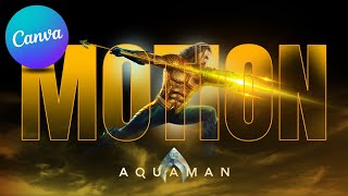 Como Criar uma Animação Épica Inspirada em Aquaman 2 com o Canva: Tutorial Completo