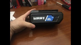 Walmart Hart 40v 5ah battery what is inside I bet 18650 batteries HLBP03