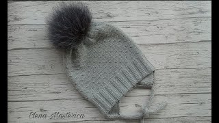 Шапочка с помпоном/Елена Masterica/A hat with a pompom