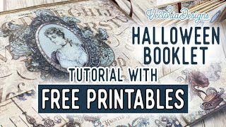 Haunted Secrets Booklet Tutorial + All the Printables for Free | Halloween Craft Project