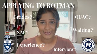 HOW I GOT INTO ROTMAN COMMERCE (2022) | APPLICATION PROCESS