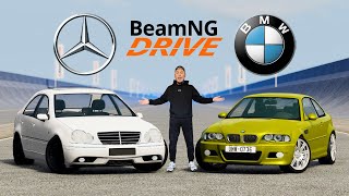 Көліктер Шайқасы ✦ BMW vs MERCEDES ✦ Қайсы Көлік Мықты? ✦ BeamNG.Drive