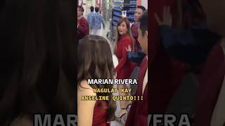 NAGULAT SI ANGELINE QUINTO KAY QUEEN MARIAN RIVERA SA ABSCBN COMPOUND #marianrivera #angelinequinto