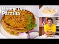 Moong Dal ke Parathe | आसान मूंग दाल के परांठे | Chilli Garlic Raita | Breakfast Lunch | Kunal Kapur