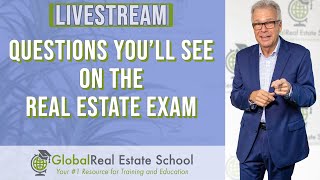 PASS THE EXAM!  Livestream Study Session with Global Real Estate School