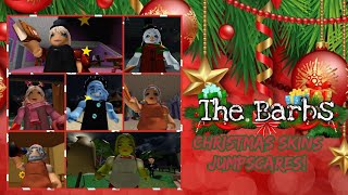 Roblox The Barbs |Christmas Skins Jumpscares|🎄