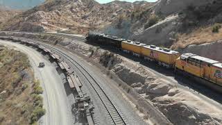 Union Pacific's Big Boy 4014 Cajon Pass Drone 10-9-2019 4K