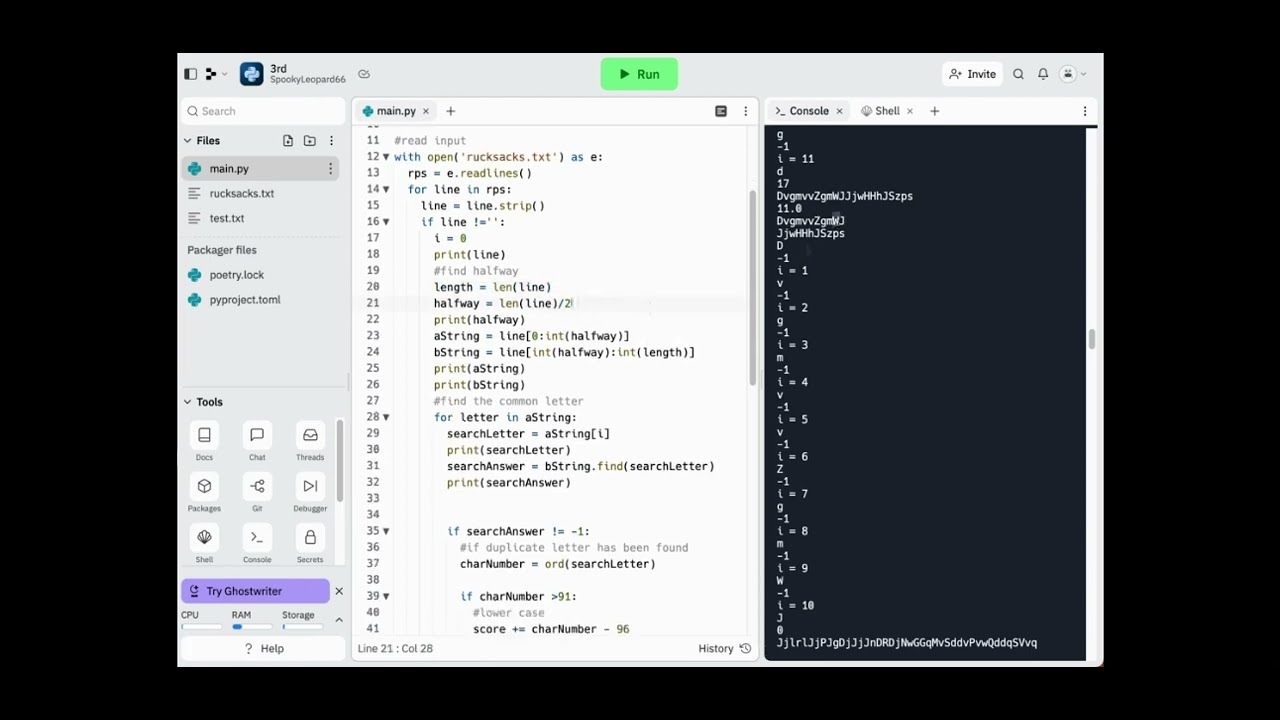 Advent Of Code Day 3 Part 1 Youtube