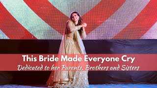 Bride's Emotional Surprise Performance Which Made Everyone Cry | Bride Solo Sangeet Dance #sangeet