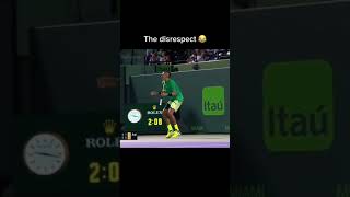 The disrespect in Tennis 😅