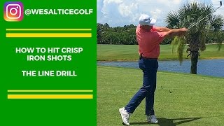 GOLF: HOW TO HIT CRISP IRON SHOTS - THE LINE DRILL